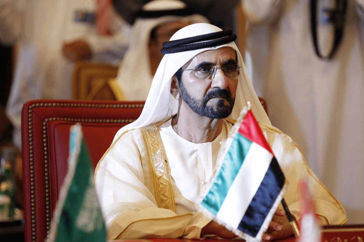 Lo sceicco di Dubai Mohammed bin Rashid Al Maktoum