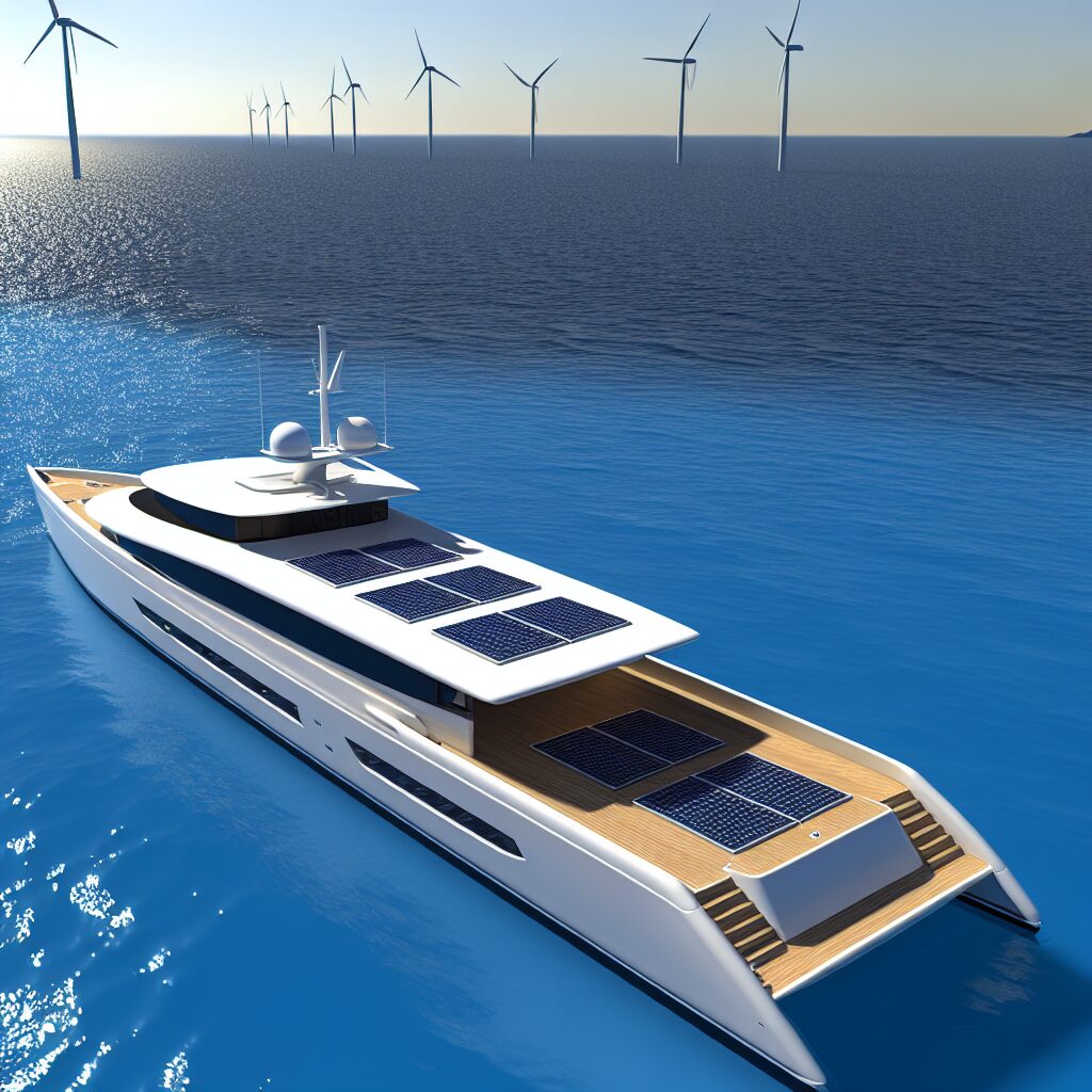 The use of renewable energy sources on board the yacht